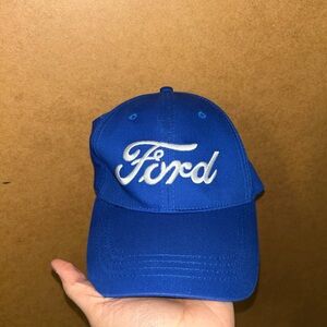 Ford Royal Blue Hat with White Script Logo